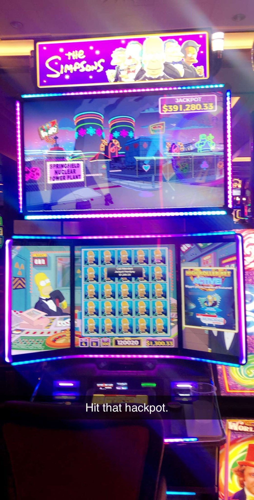 The Simpsons Slot Machine by WMS