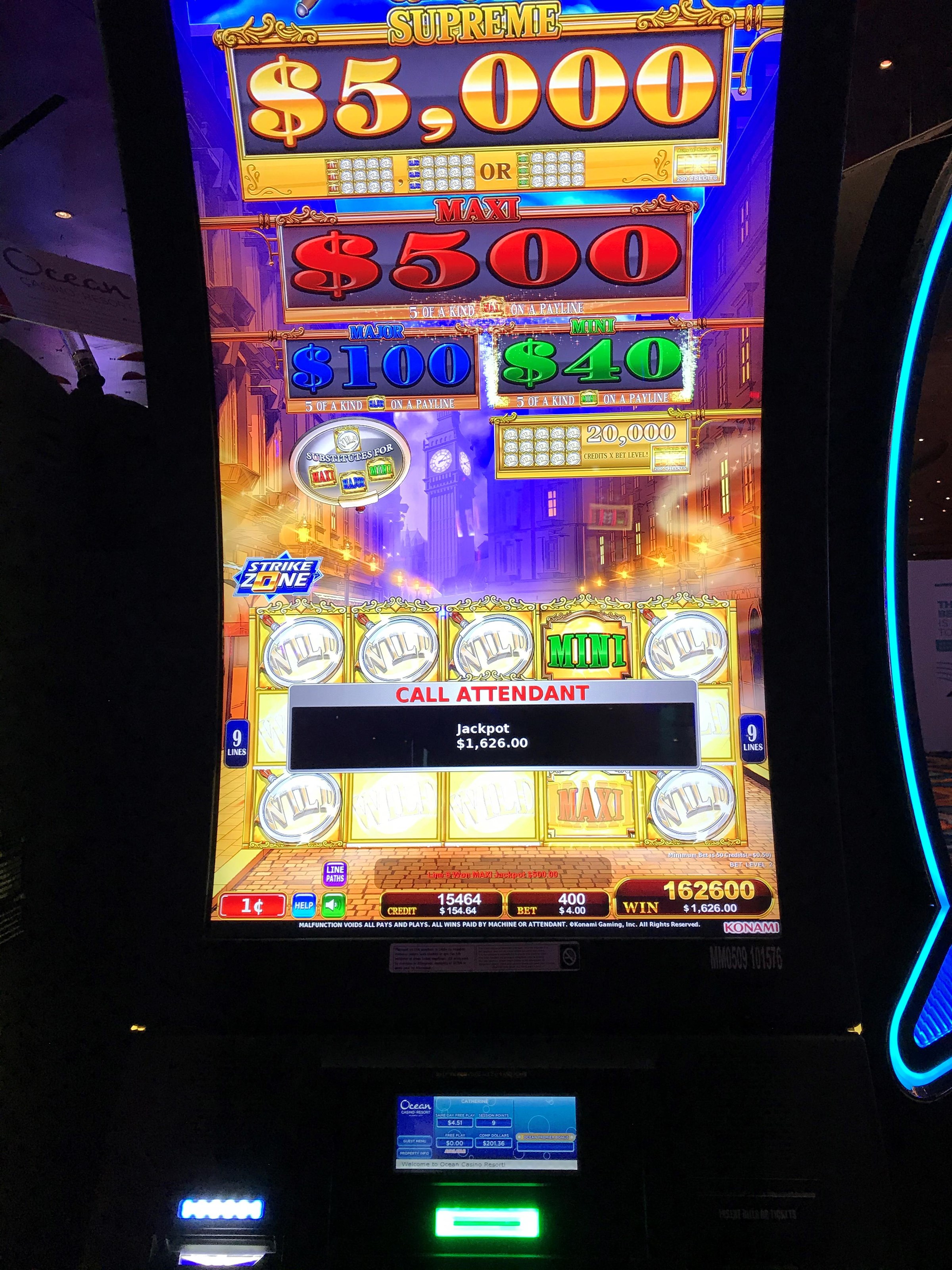 Slot Machines At Ocean Casino Resort Casino