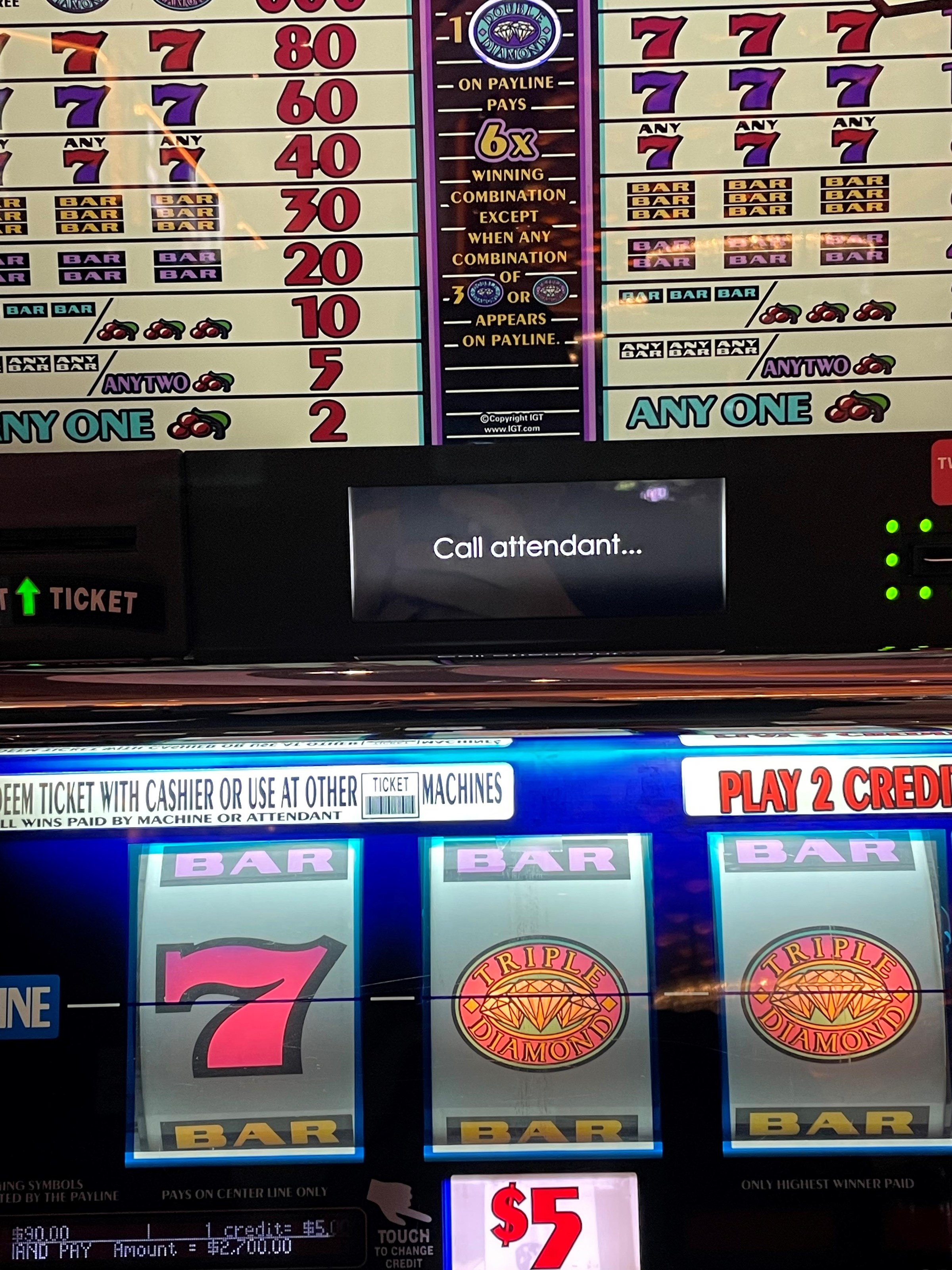 Hit 2 hand pays off the same machine 2 days apart on our ... Post Image