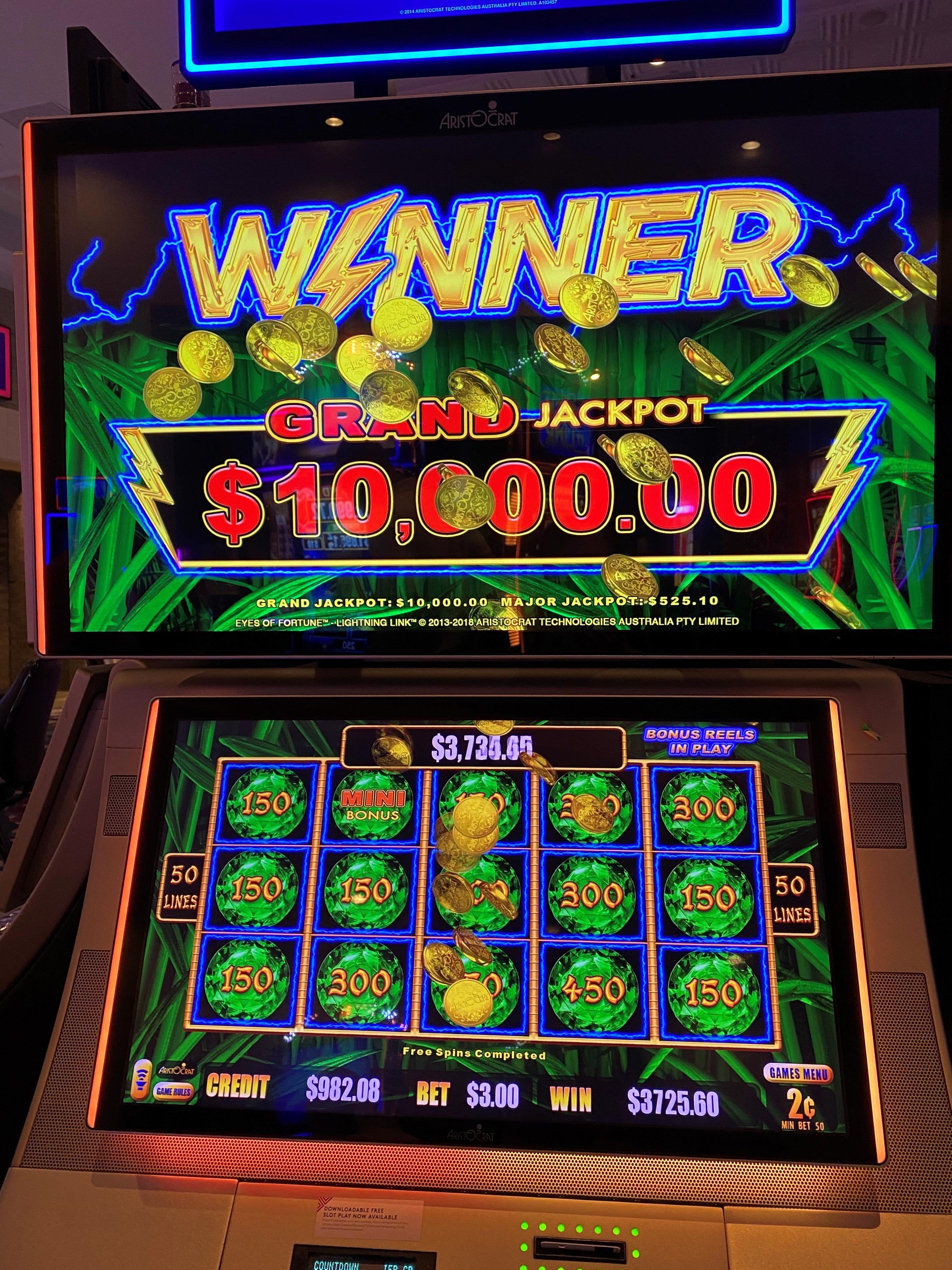Lightning Link Tiger - Harrahs Gulf Coast. Bet $2cents @... Post Image