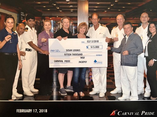 Carnival Pride! Wheel of Fortune Gold Bonus! First whee... Post Image